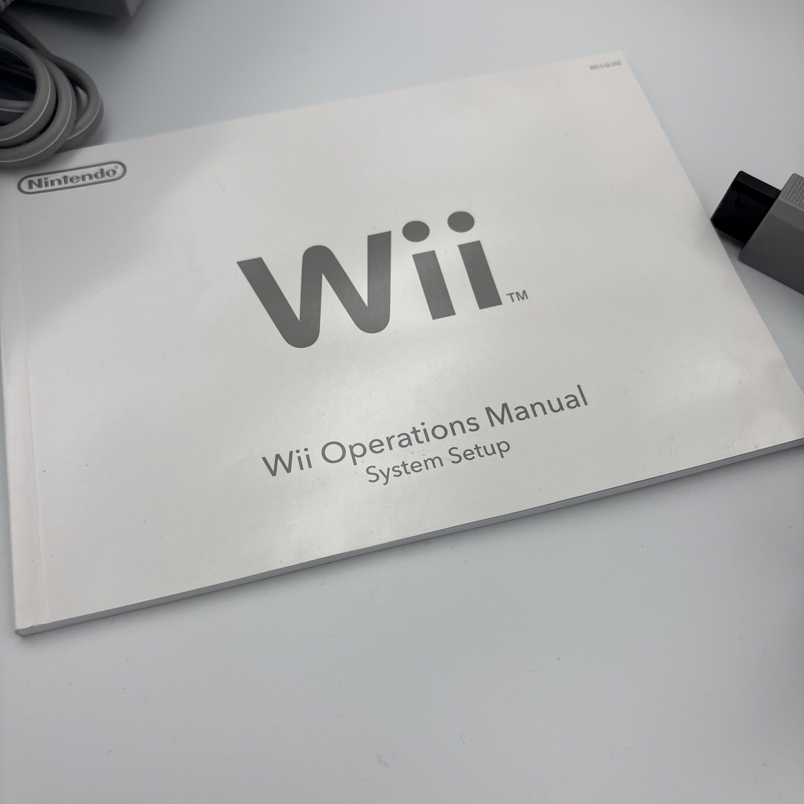 Nintendo Wii RVL-001; Power/Av Cables White; Brunswick Sports Bag Wii Fit Plus