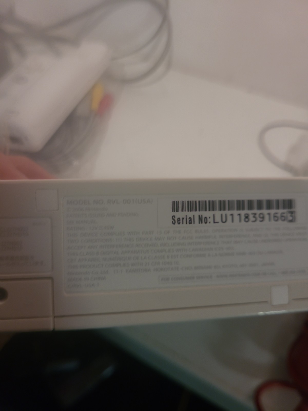 Nintendo Wii Launch Edition White Console RVL-001 OEM CONTROLLER NUNCHUK Works!
