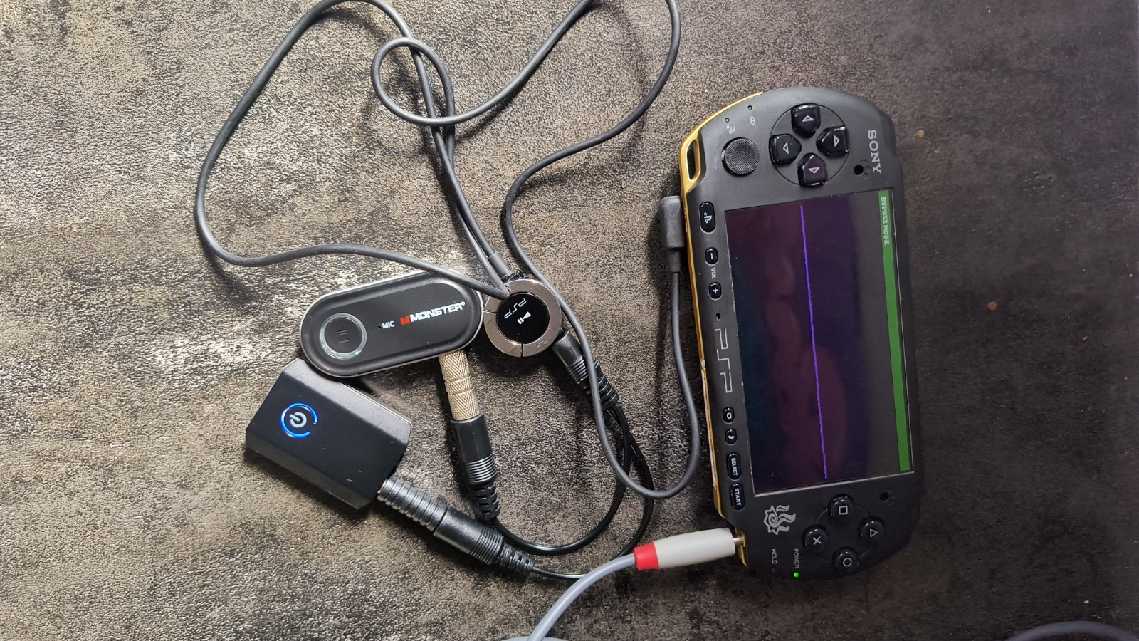 psp 3000 cyberdeck phone voice active audio bypass hey Google commands Bluetooth