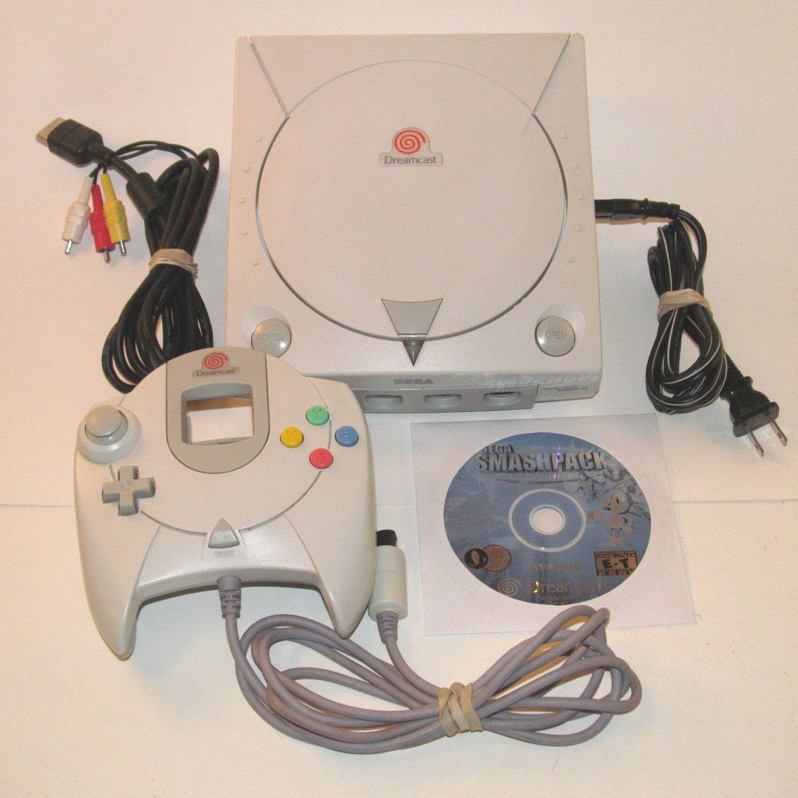 Sega Dreamcast Console Bundle System HKT-3020 w/ 12 Games *NEW CLOCK BATTERY*