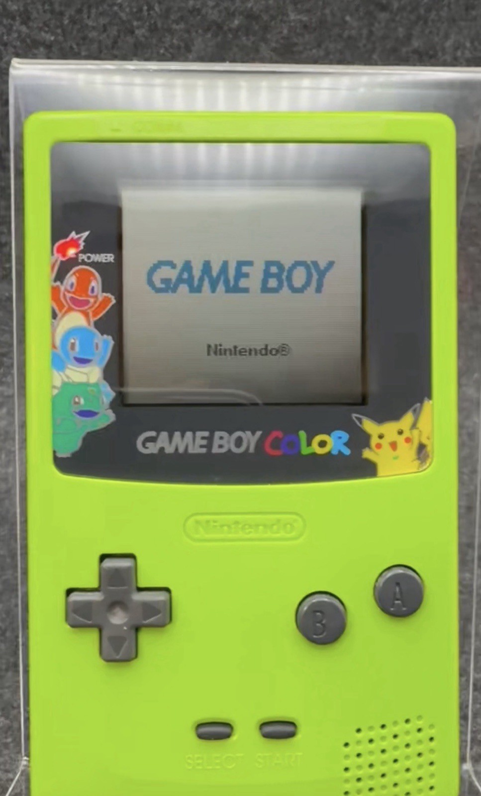 Nintendo Game Boy Color Kiwi Green – Pokémon Screen – Audio Issue / No Sound