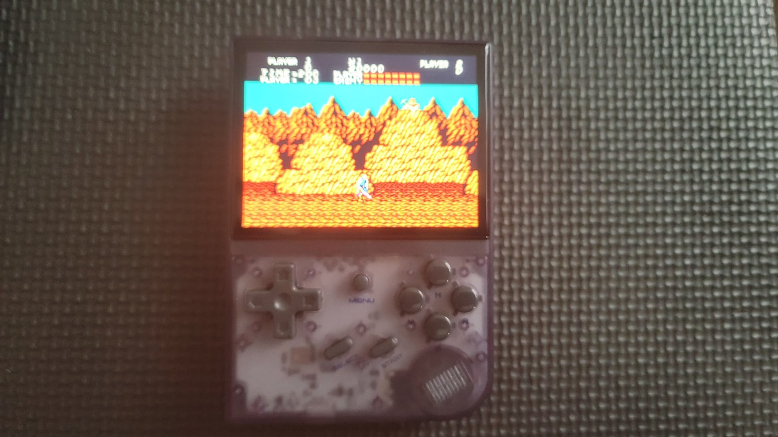 ANBERNIC RG35XX (TRANSPARENT PURPLE) GARLIC OS (16GB GAME CARD) EXTRAS (GXRG)