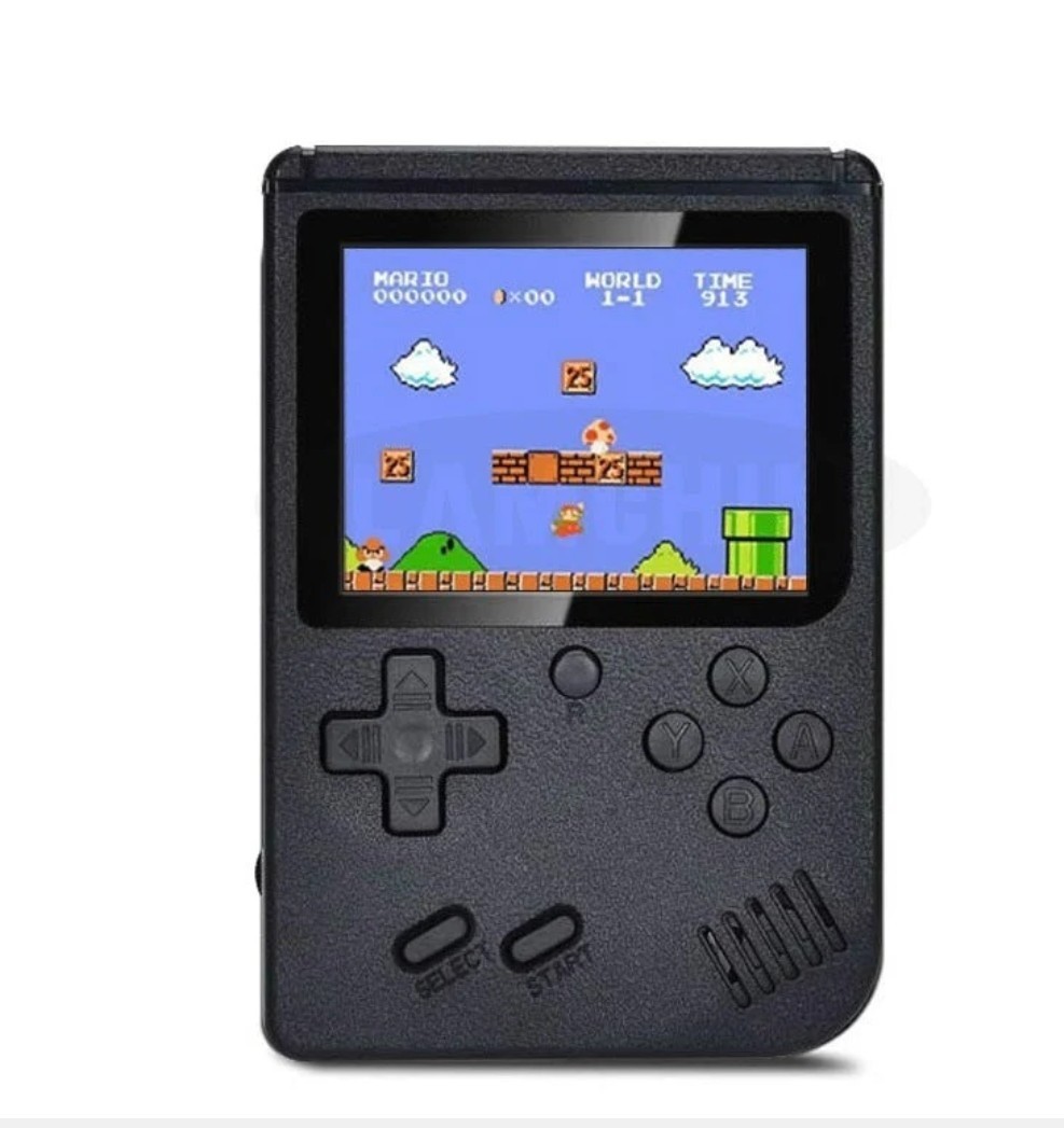 Plus Handheld Game System 3.0in Backlit Screen Rechargeable TV Out Black