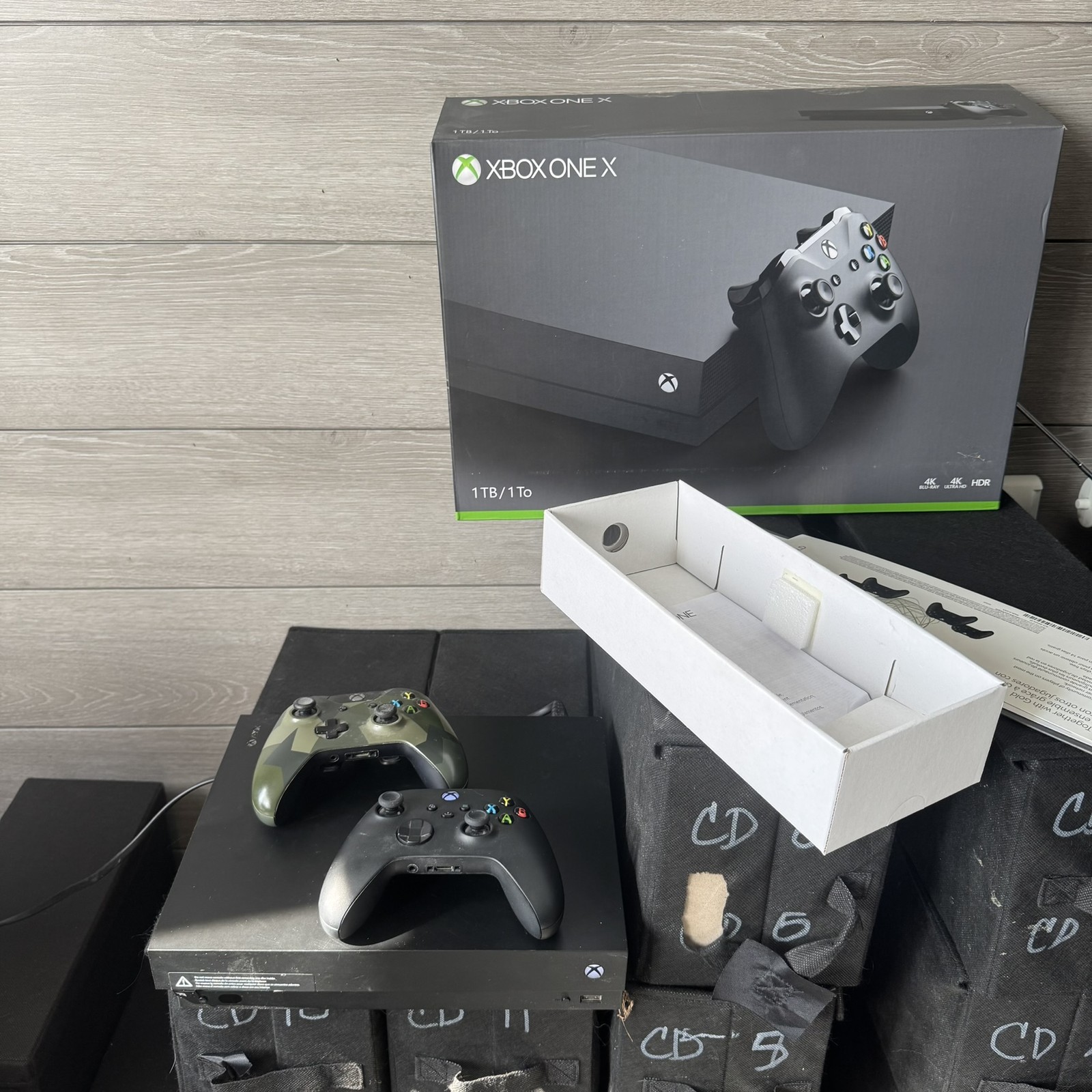 Microsoft Xbox One X 1TB Black Console Bundle with 2 Controllers – 4K HDR Gaming