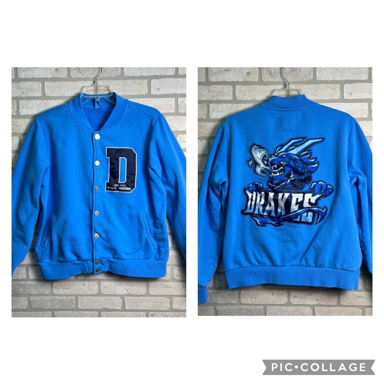 Call of Duty Warzone 2023 Vondel Custom Letterman Jacket TEAM DRAKES Size XL