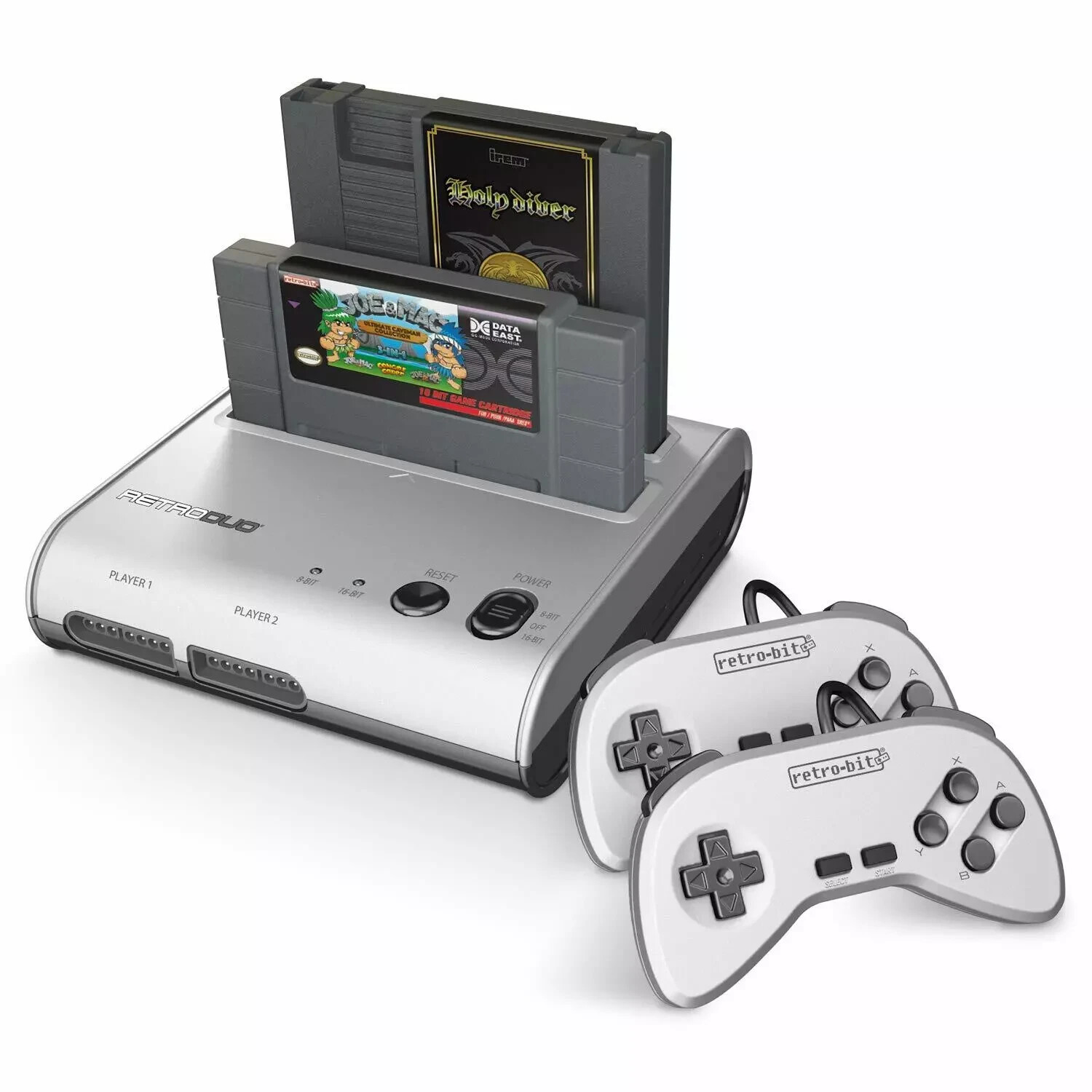 Retro-Bit Retro Duo Silver Home Console