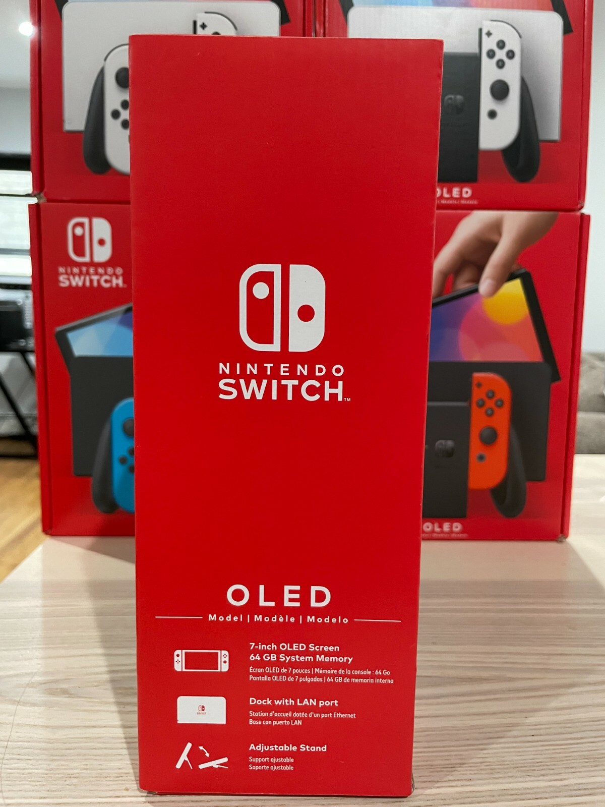 Brand New Nintendo Switch Oled – Neon Red Blue Joy-Con – In hand – Fast Shipping