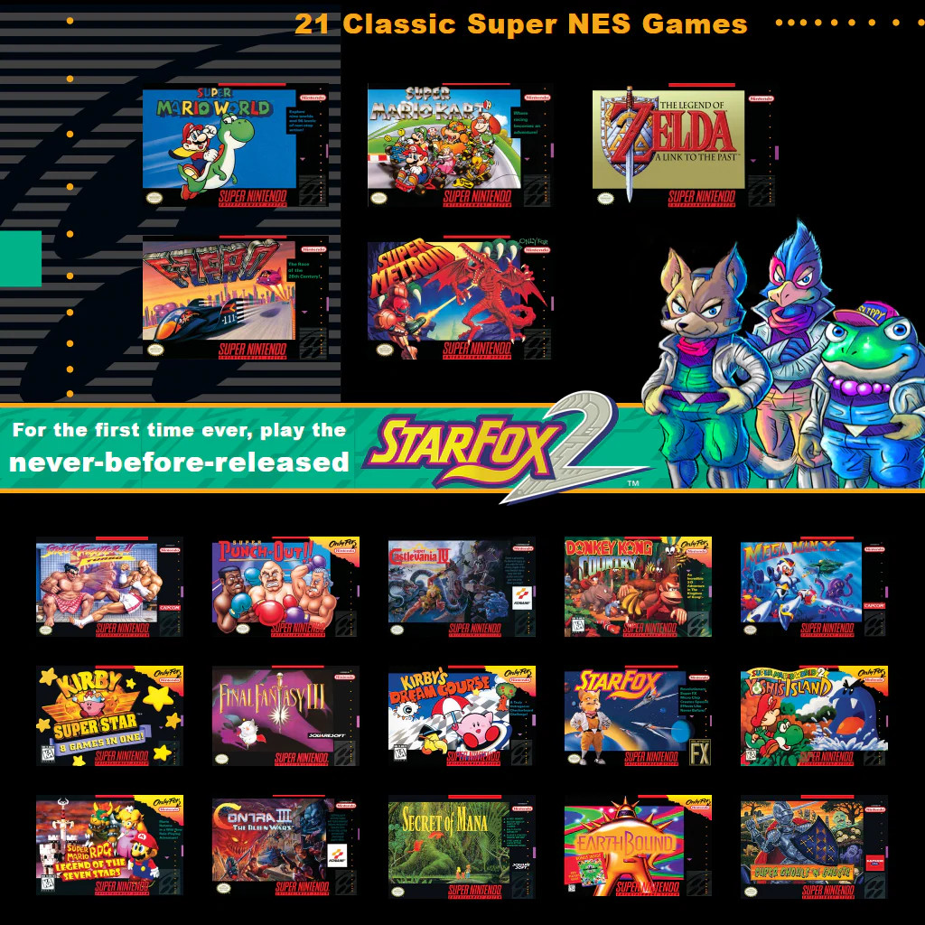 Super Nintendo Entertainment System SNES Classic Mini – NTSC Edition [Console Re