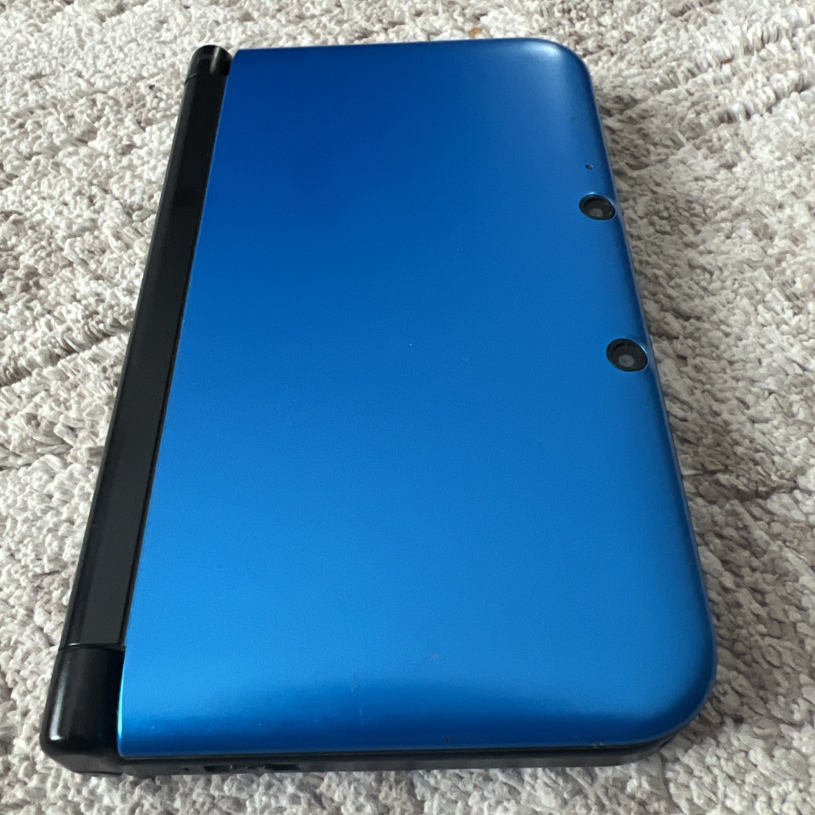 Nintendo 3DS XL Blue Black Handheld Console System Bundle Bag Games Manual WORKS