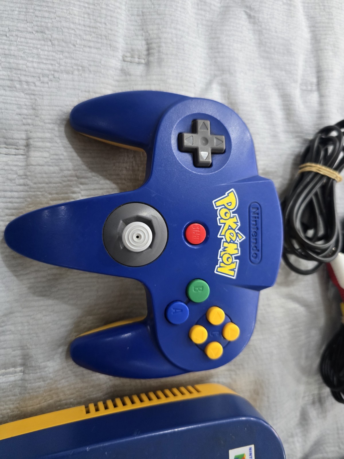 Nintendo 64 Pokemon Edition Pikachu Console W/Oem Controller US Model Authentic