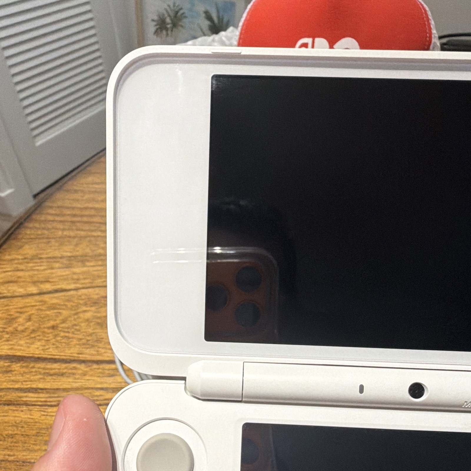 Nintendo 2DS XL White/Orange – Region Free w/ Charger +128GB Micro SD – Tested
