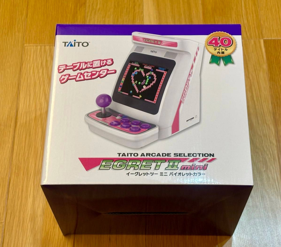 Egret II Mini TAITO ARCADE SELECTION Violet 40 Game Titles TAS-H-002 Japan F/S