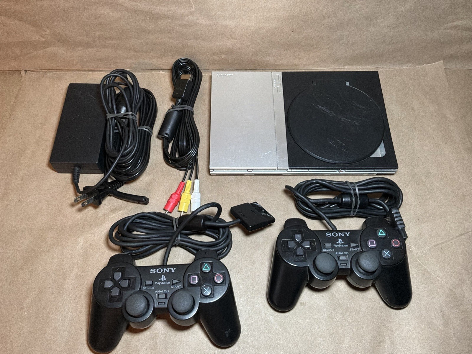 Sony PS2 PlayStation 2 Slim Silver Console Only SCPH-77001 | Tested