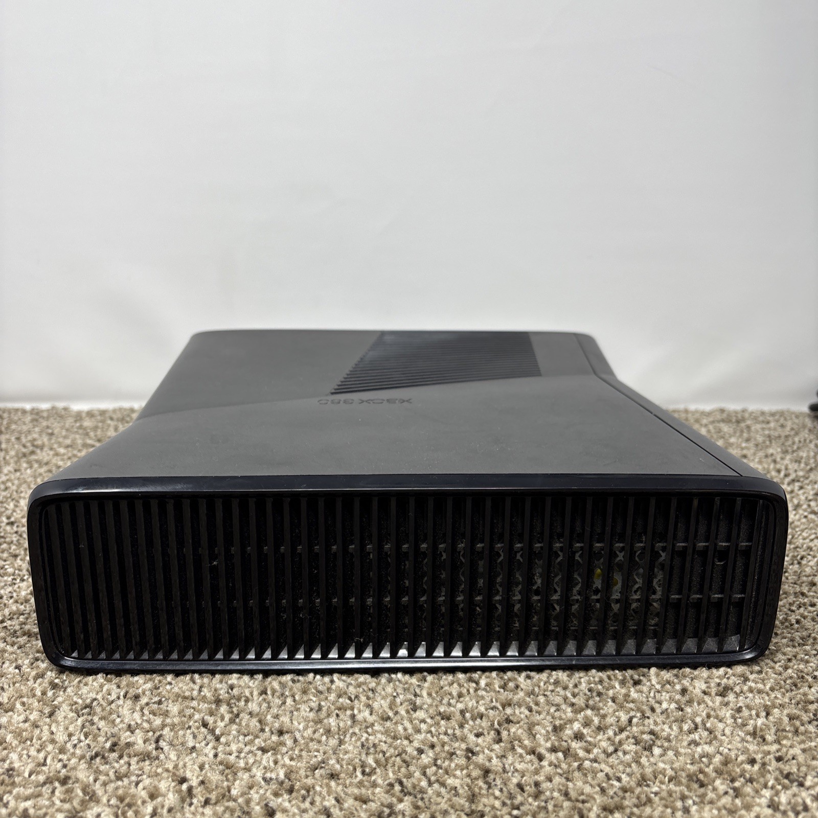 Microsoft Xbox 360 S Black 4GB Console Bundle Lot With Oem Controller Tested