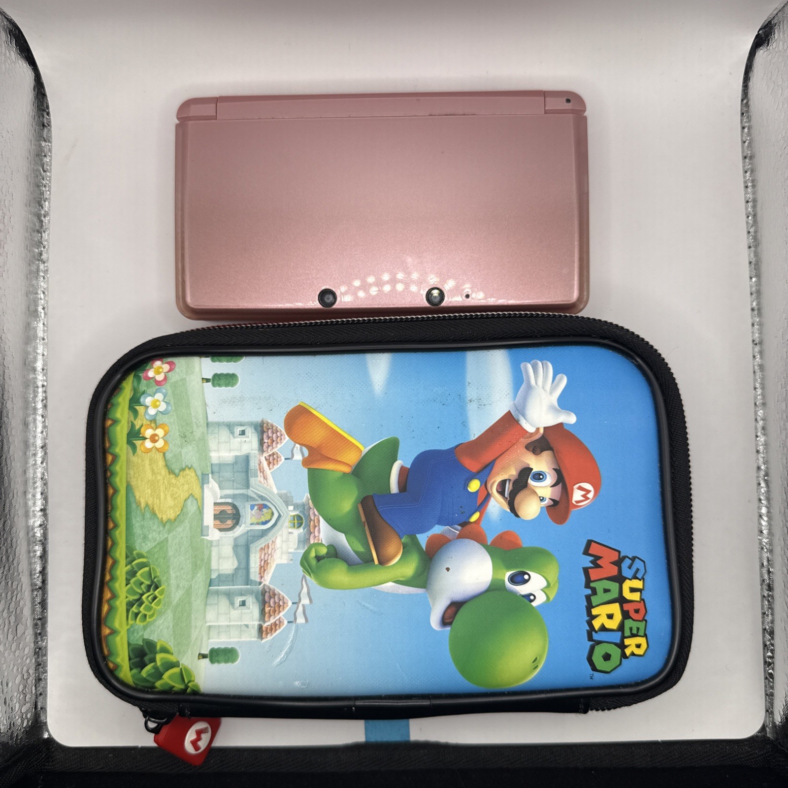 Nintendo 3DS Console (Pearl pink Edition) W/ 2GB SD Card and Case – TESTED