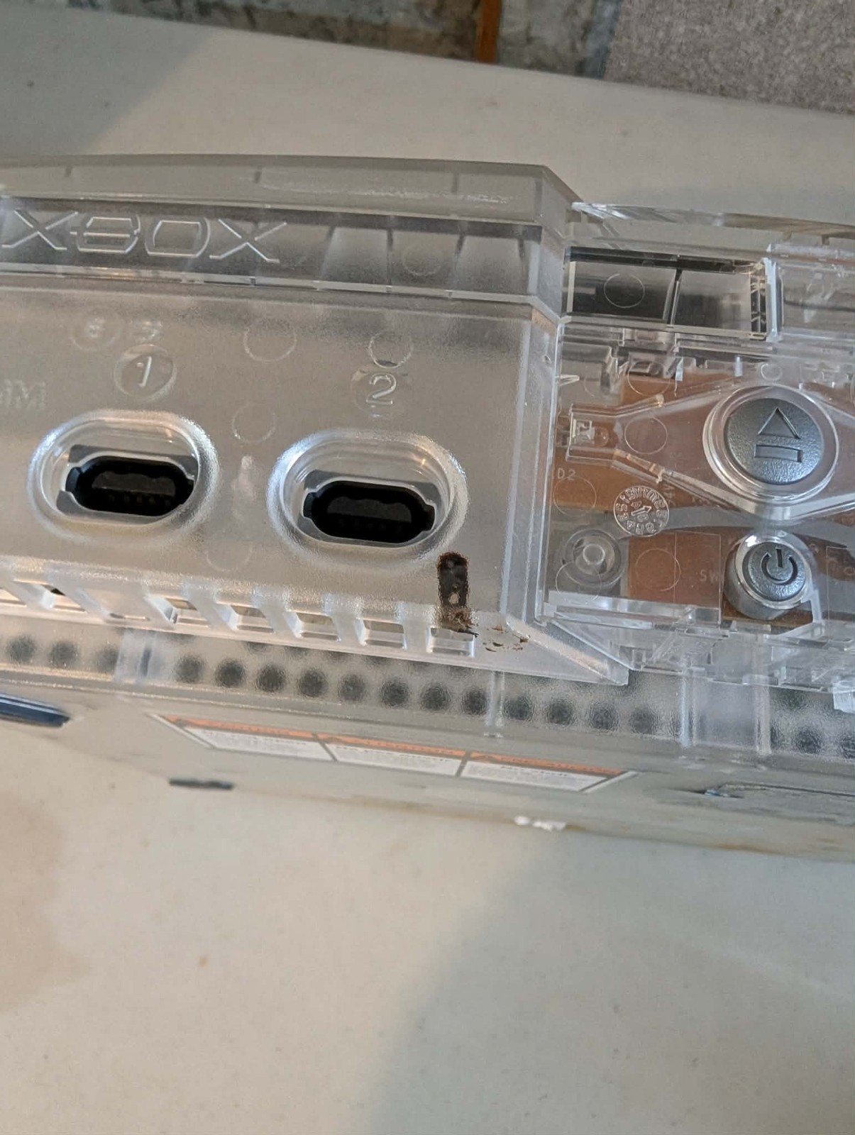 Microsoft Xbox Crystal Limited Edition Translucent Console + 1 CONTROLLER