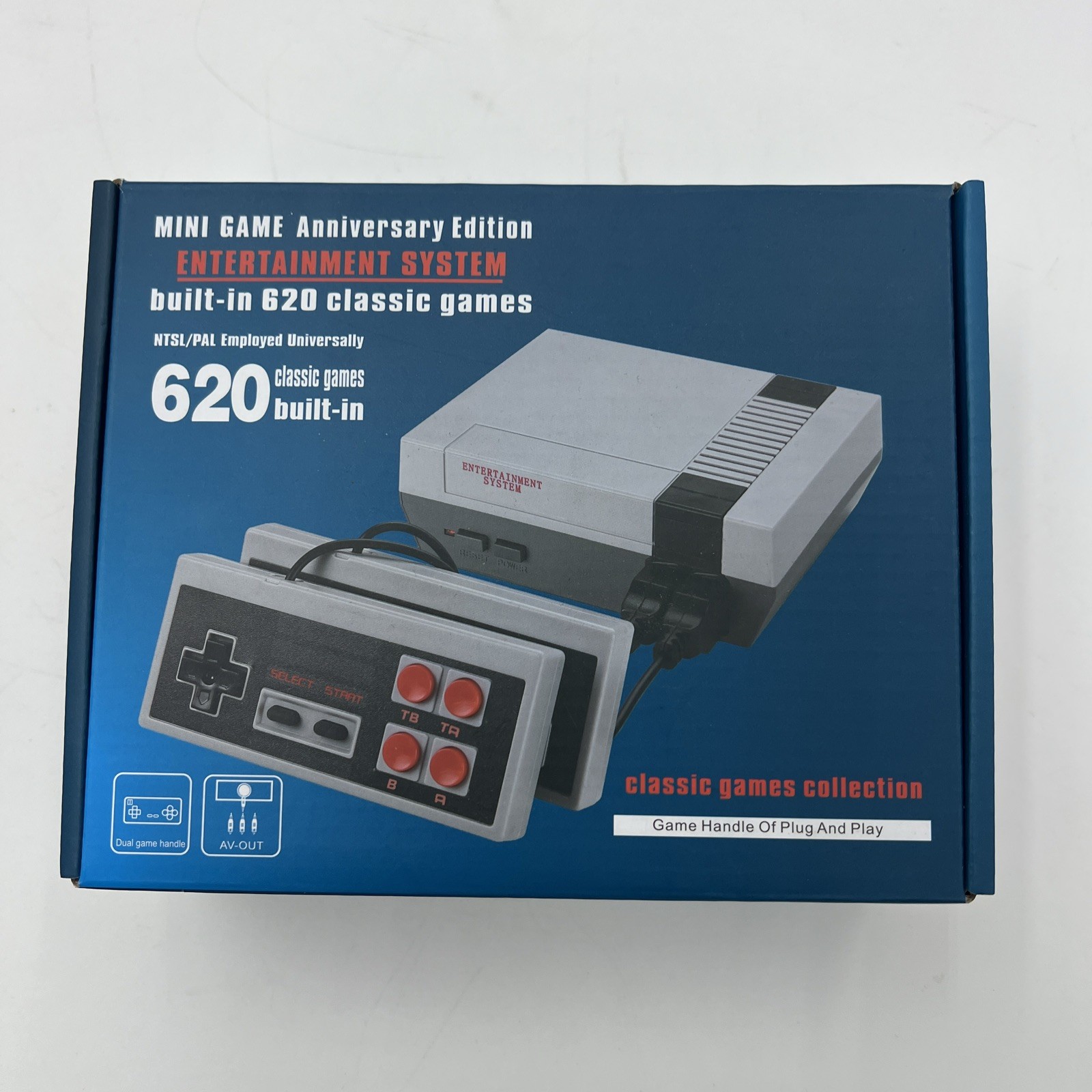 MINI GAME ANNIVERSARY EDITION ENTERTAINMENT SYSTEM 620 BUILT-IN CLASSIC GAMES