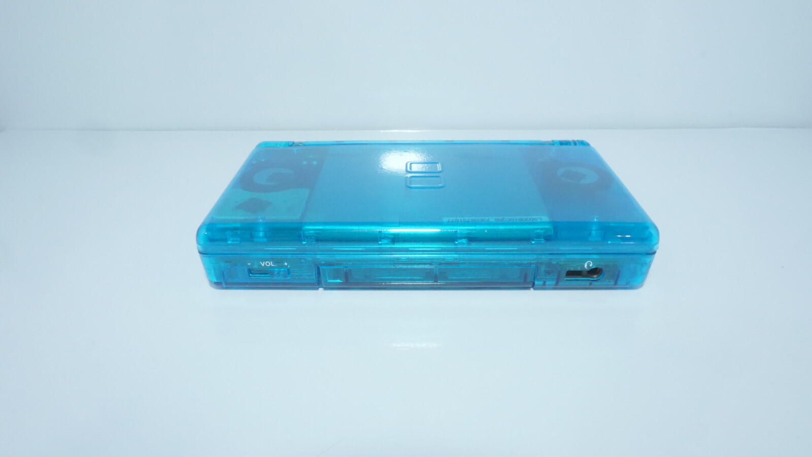 Nintendo DS Lite Transparent Clear Blue Handheld System with Charger & Stylus
