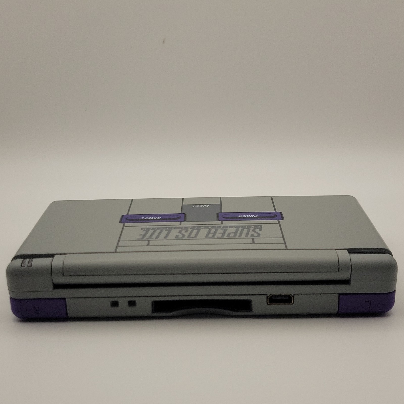 Nintendo DS Lite Super Gray Purple Handheld System Dual Screen RESHELL