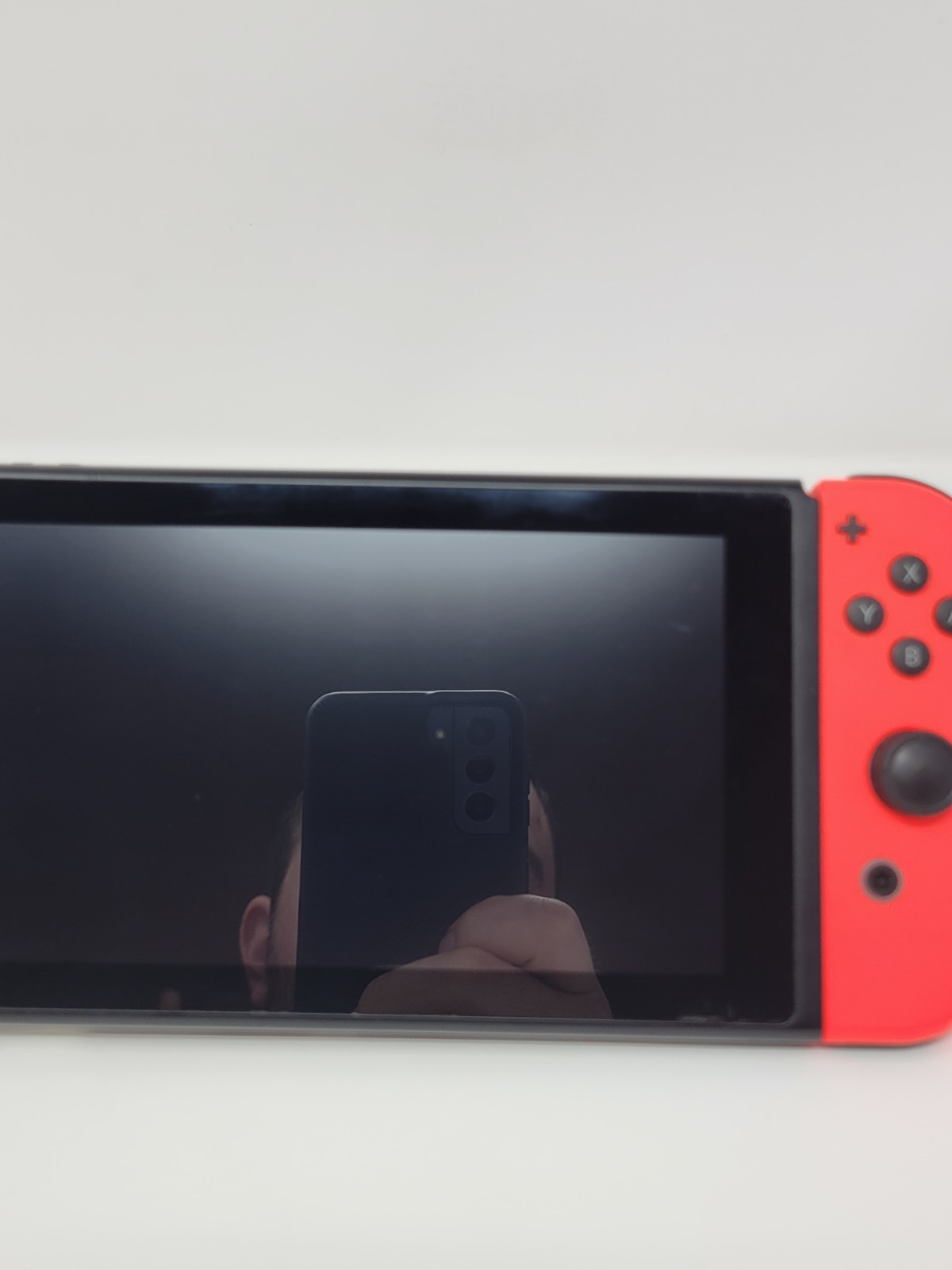 Nintendo Switch Console Neon Blue Red Joycons w/ Mario Odyssey Smash & Strikers