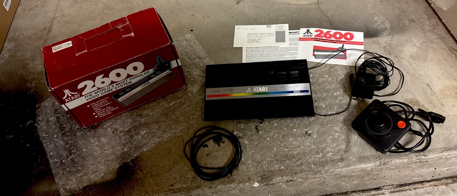 GORGEOUS Atari 2600 Rainbow Console 1987 Retro Gaming Atari Jr. IN BOX WORKING