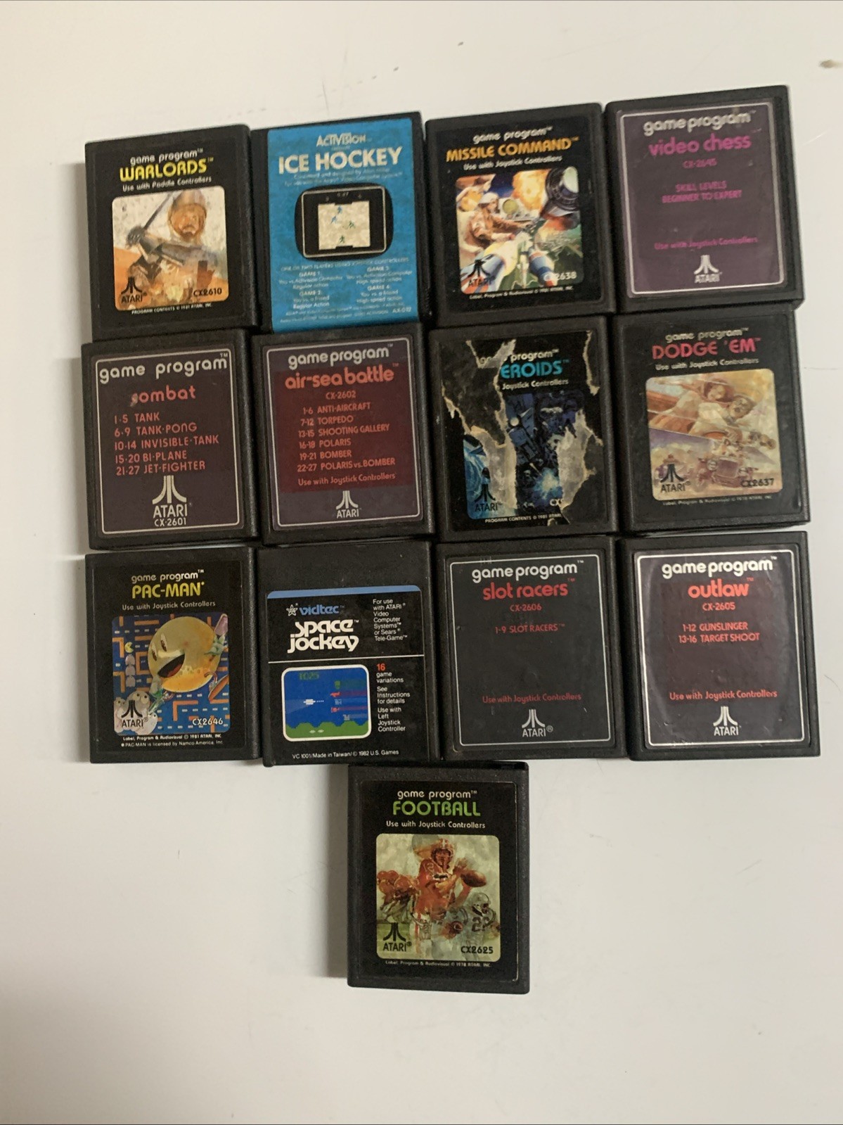 Atari 2600 Junior Jr Console System Bundle 13 Games & Paddles Controllers Tested