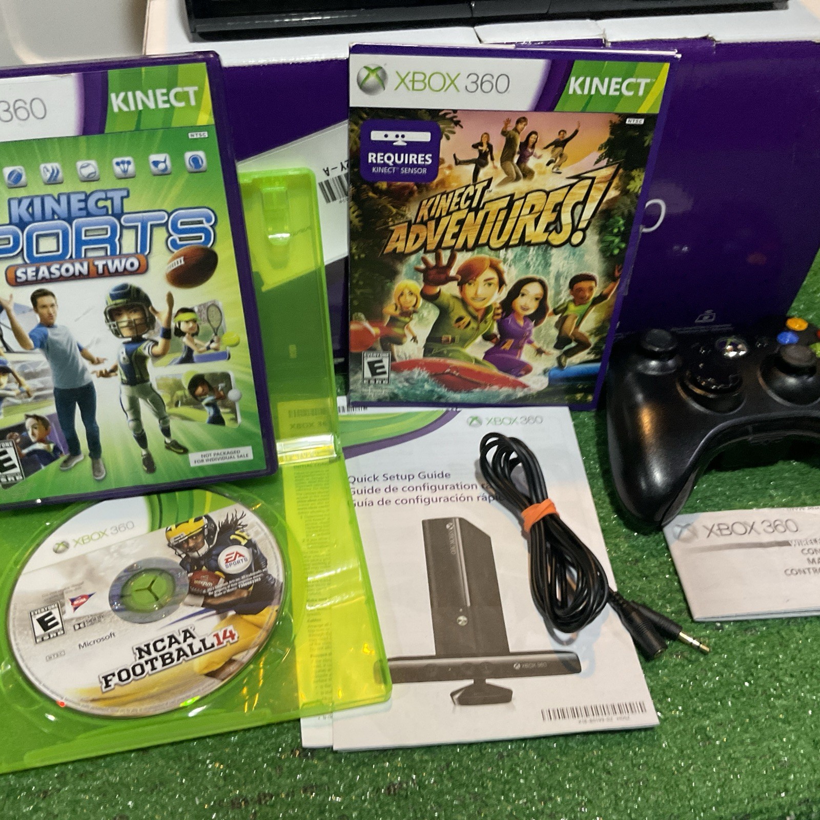 Xbox 360 4GB Kinect Bundle Box – Games Kinect Sports, Adventure, NCAA 14 + Sonic