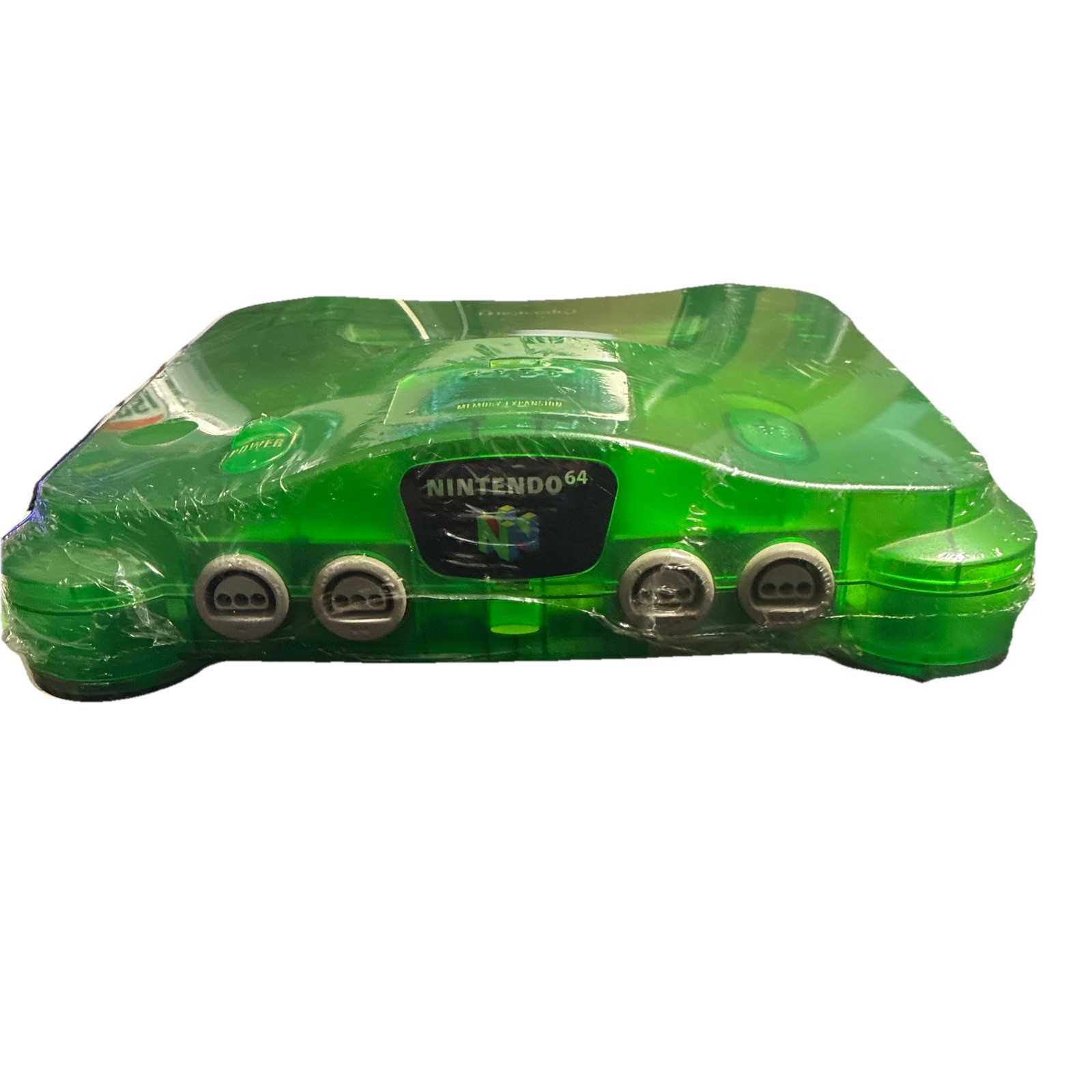 Nintendo N64 Funtastic Jungle Green Console Only OEM US NUS-001 jumper Pak