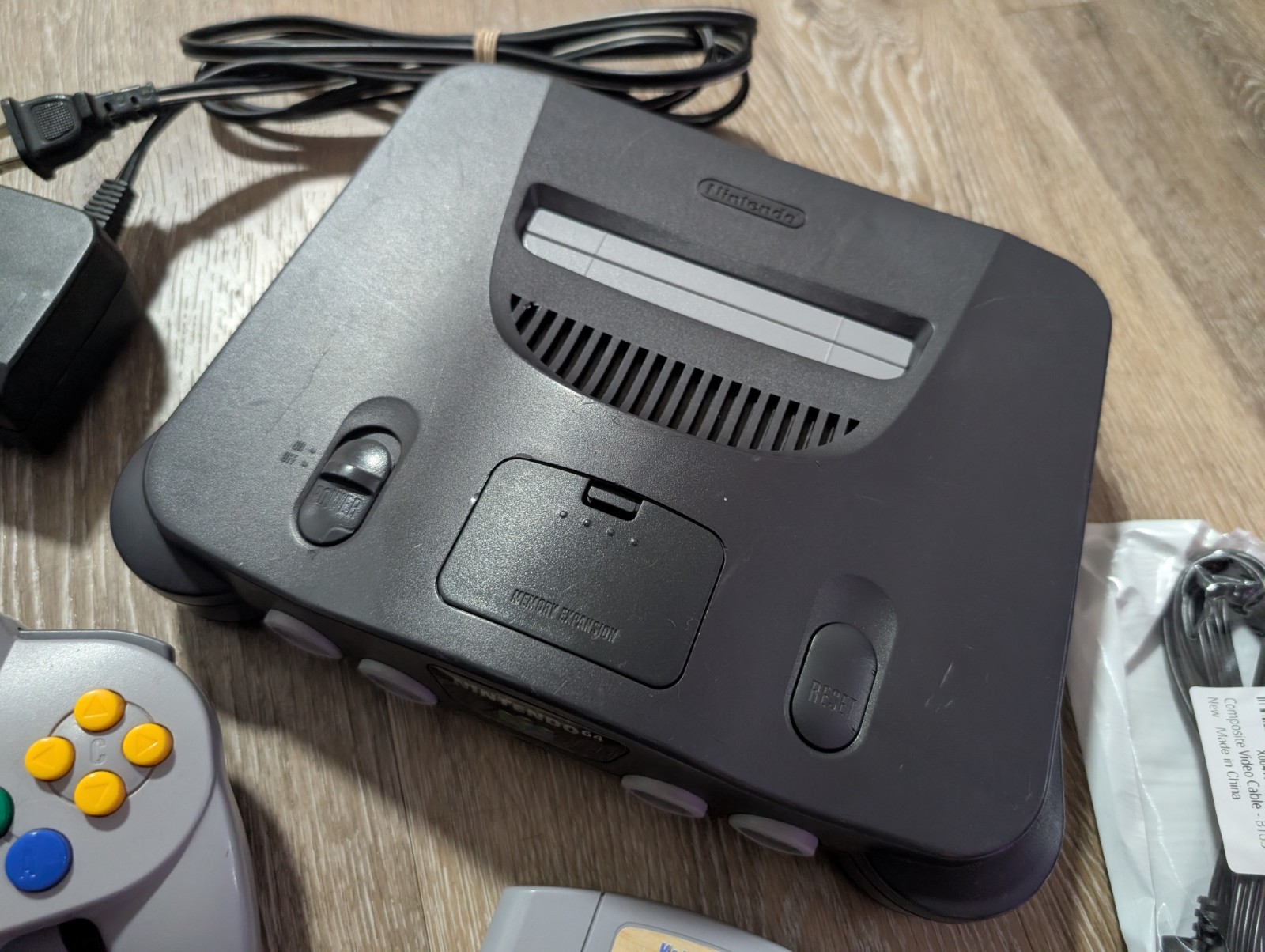 Nintendo 64 N64 Console System Bundle W/ Controller, Cables, Mario Kart | Tested