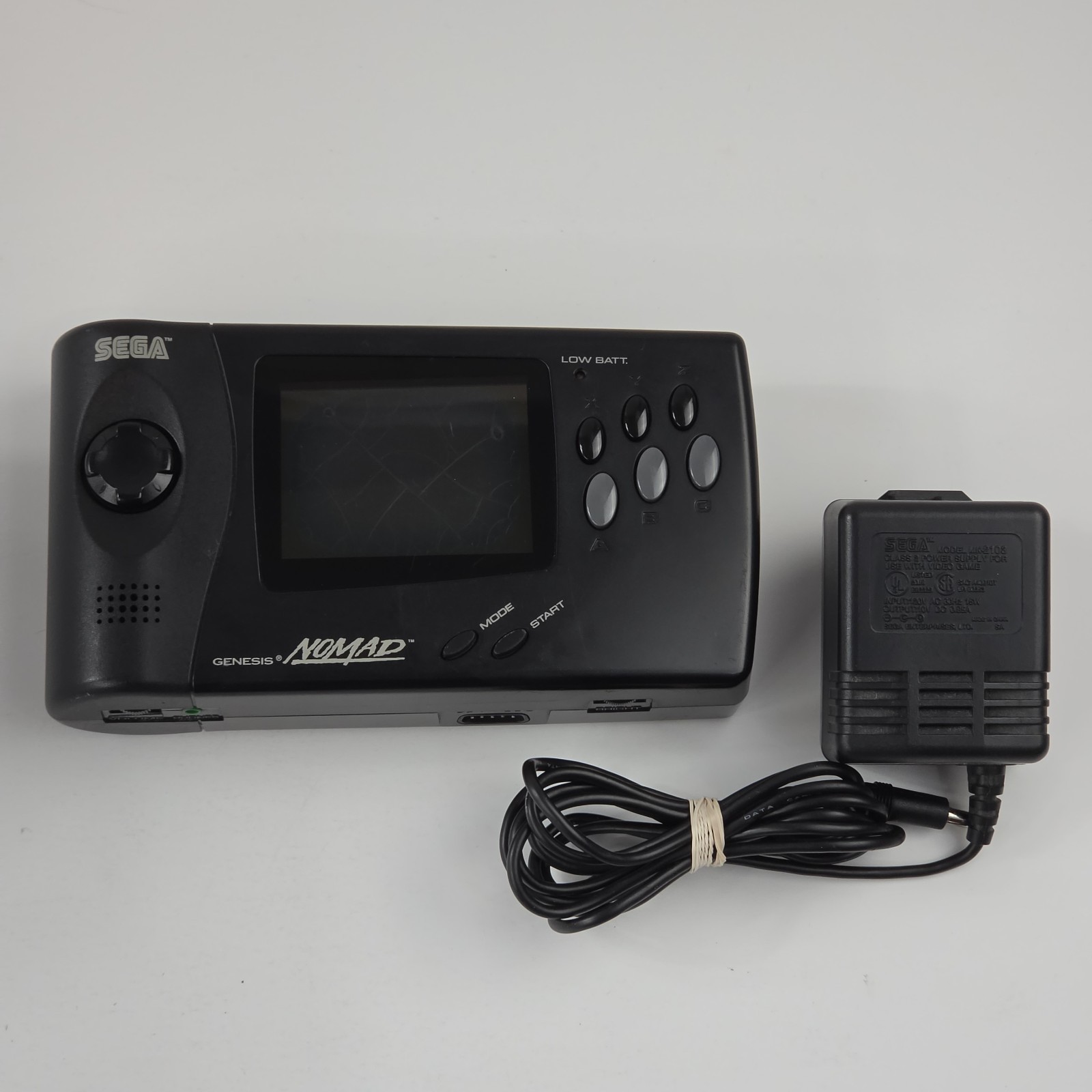 Sega Nomad Genesis Handheld Console MK-6100 W Power Adapter Tested & Working