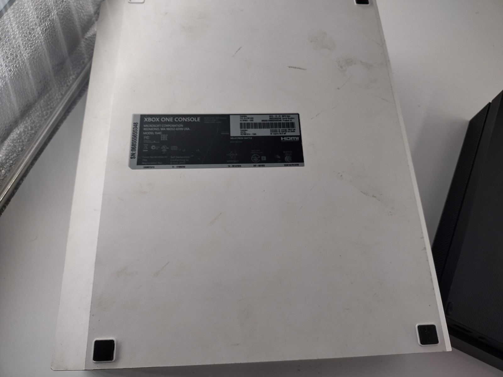 Lot 2 Microsoft Xbox One Consoles 1540 and 1787 as is