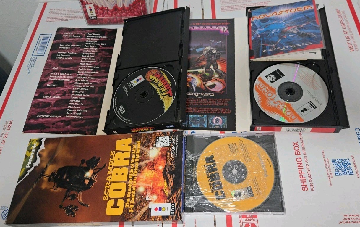 5 3DO Games Including The Horde NEW SEALED, Mega Race, Jammit, Novastorm READ!!