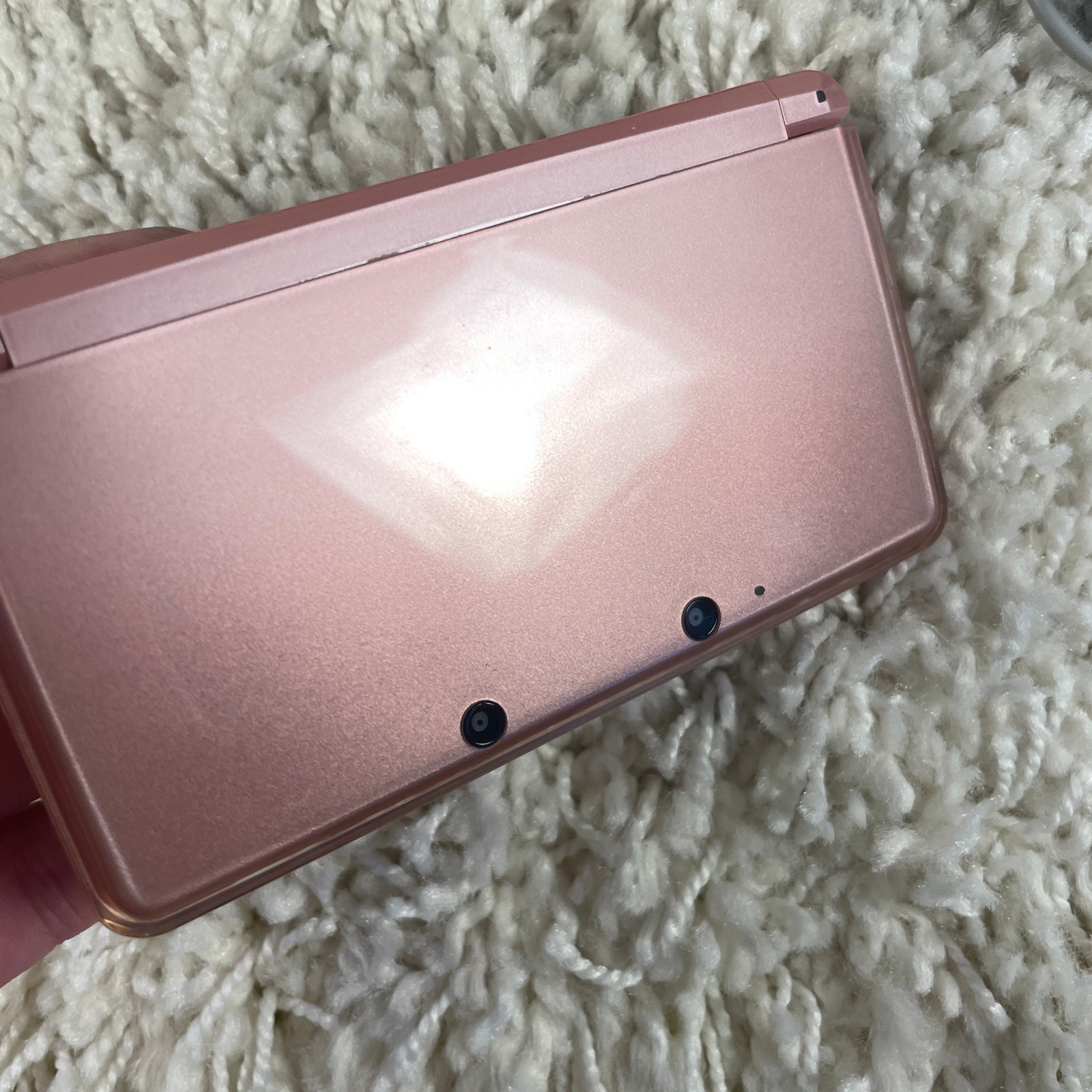 Nintendo 3DS Pearl Pink Handheld Handheld Console System CTR-001 Tested