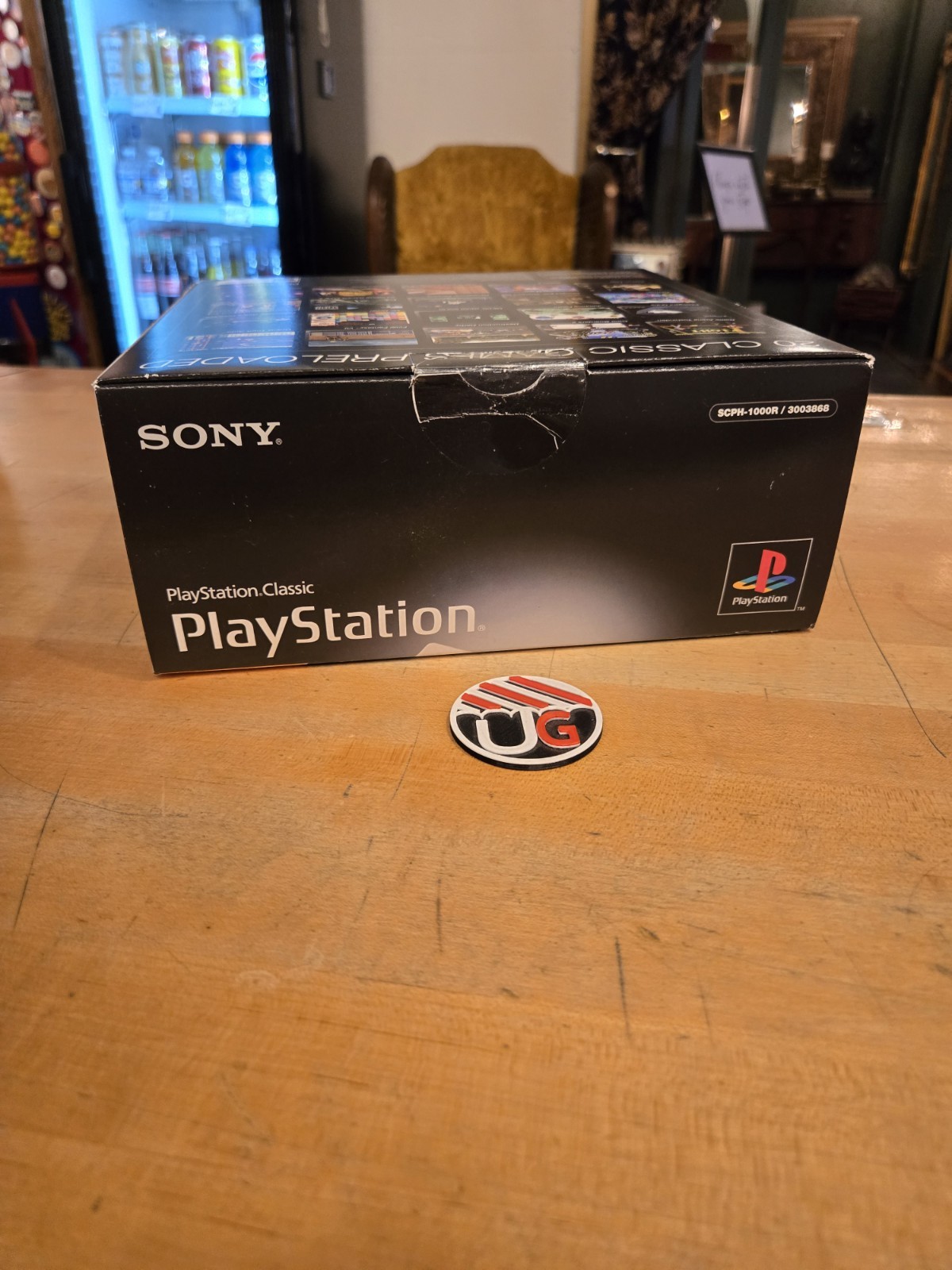 BOX ONLY Sony PlayStation Classic Mini 2018 Edition Video Game Console PS1