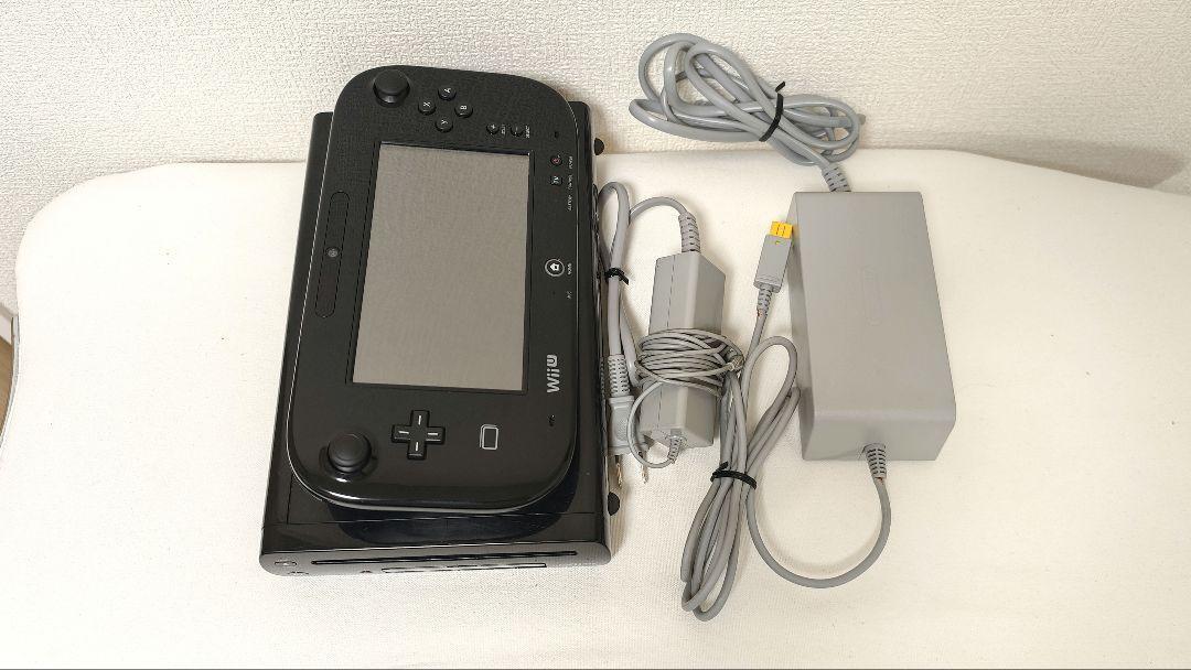 Nintendo Wii U Premium Set Black Working 32GB No Box