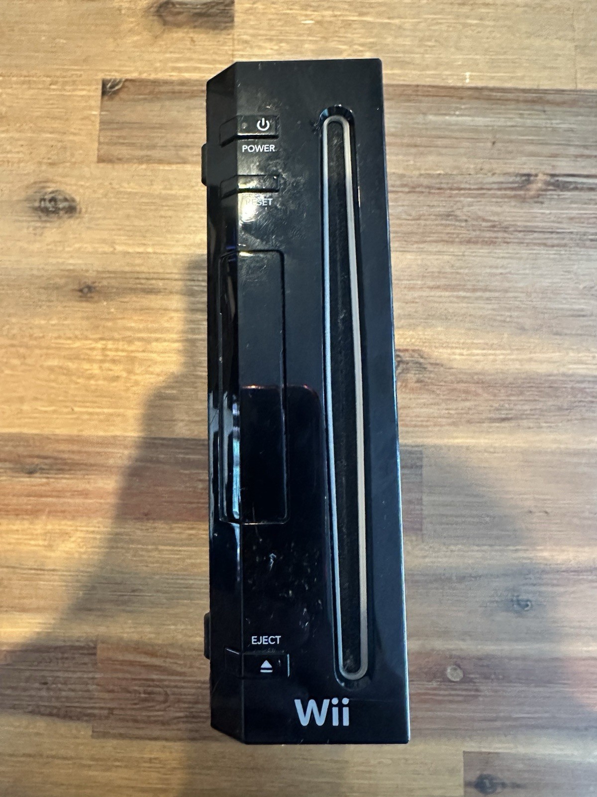 Nintendo Wii Black Console RVL-001(USA) NTSC-U/C Wi-Fi w/ Power & AV Cable