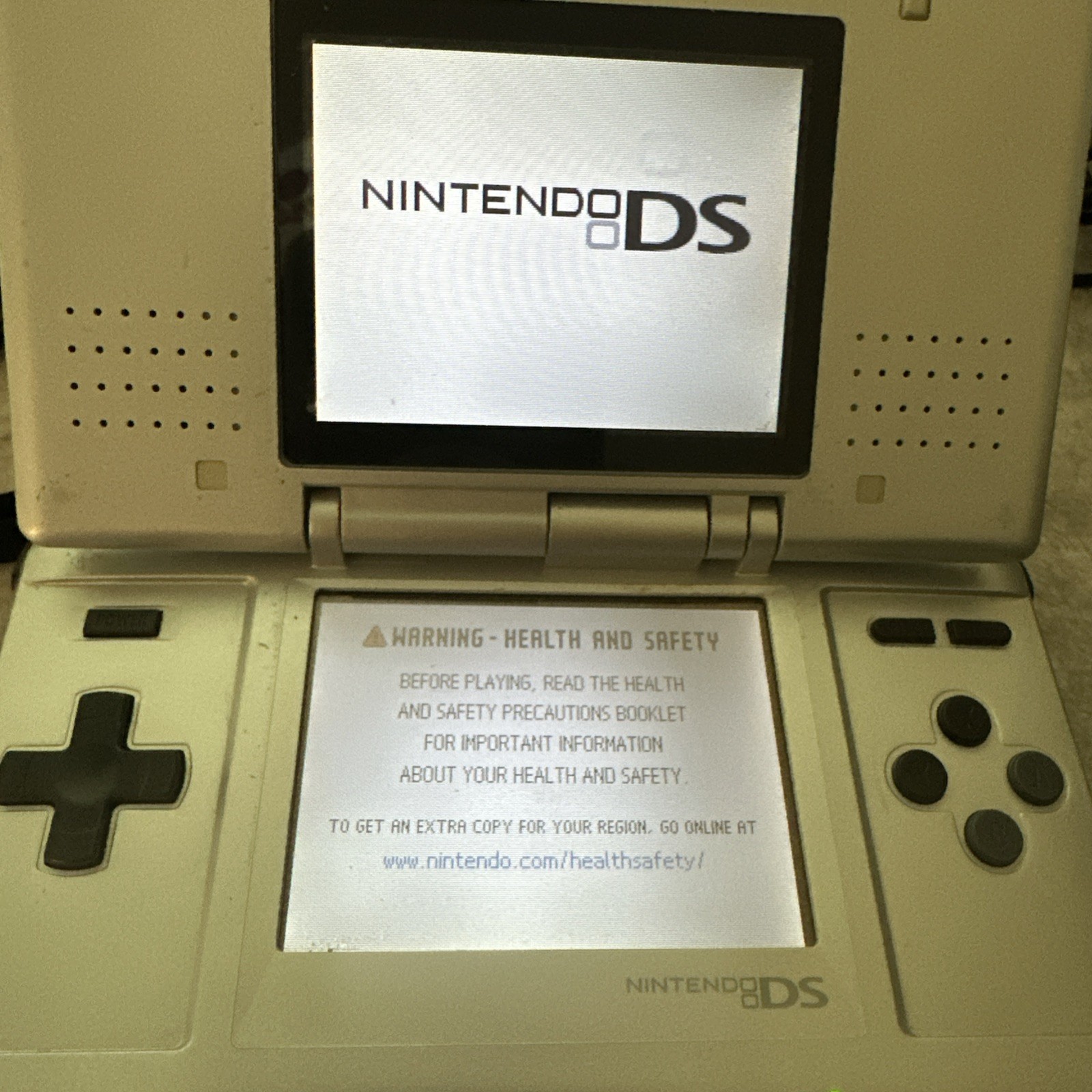 Nintendo DS Original Console NTR-001 Titanium Silver w/ charger – Working