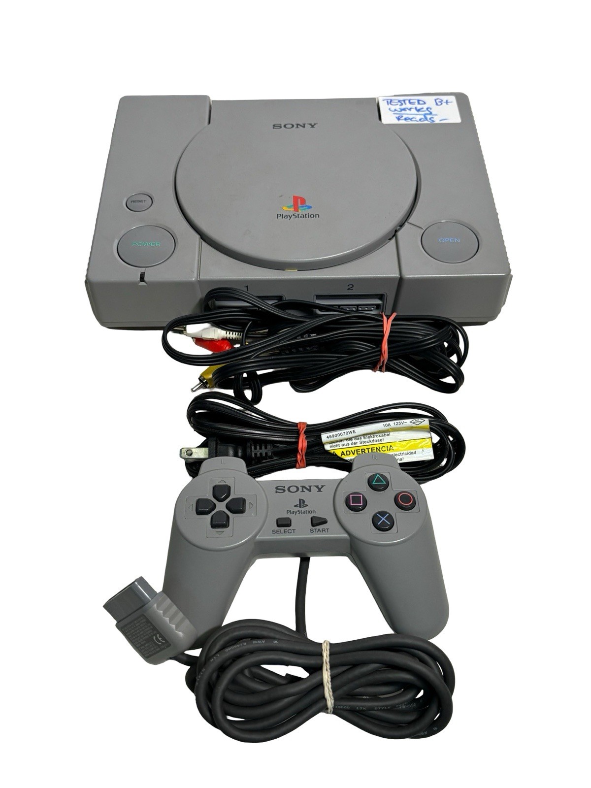 Sony Playstation 1 PS1 Console Bundle With Controller And Cables SCPH-5501 Test