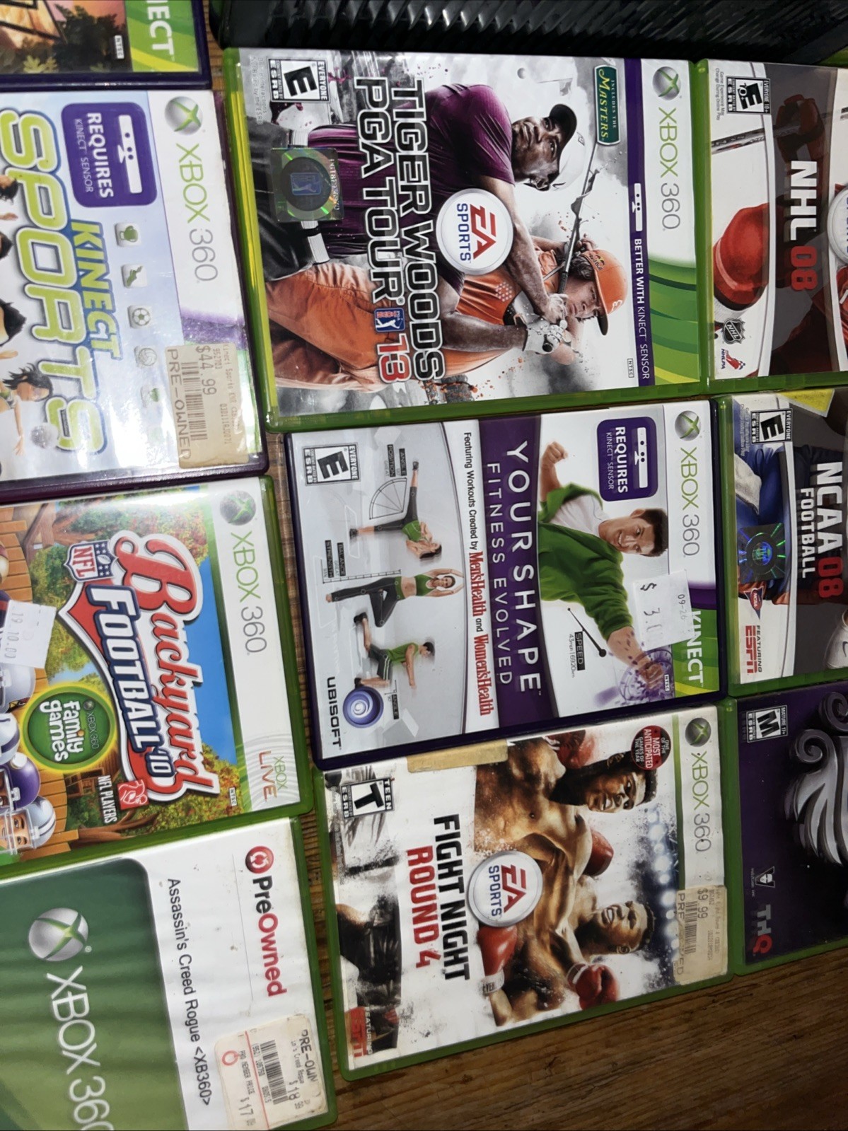 Microsoft Xbox 360 S Slim Kinect Bundle Controller Cords Kinect Games Lot