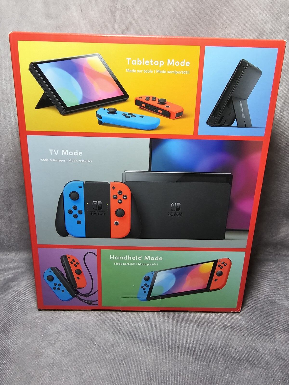 Nintendo Switch OLED Model HEG-001 Console – 64GB – Black + Case + Game Bundle