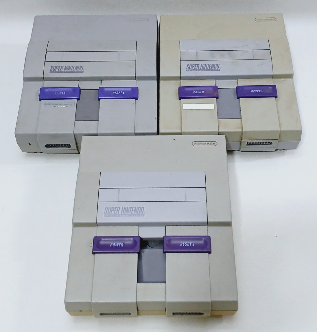 3X Super Nintendo Entertainment System Console Job Lot – For parts only