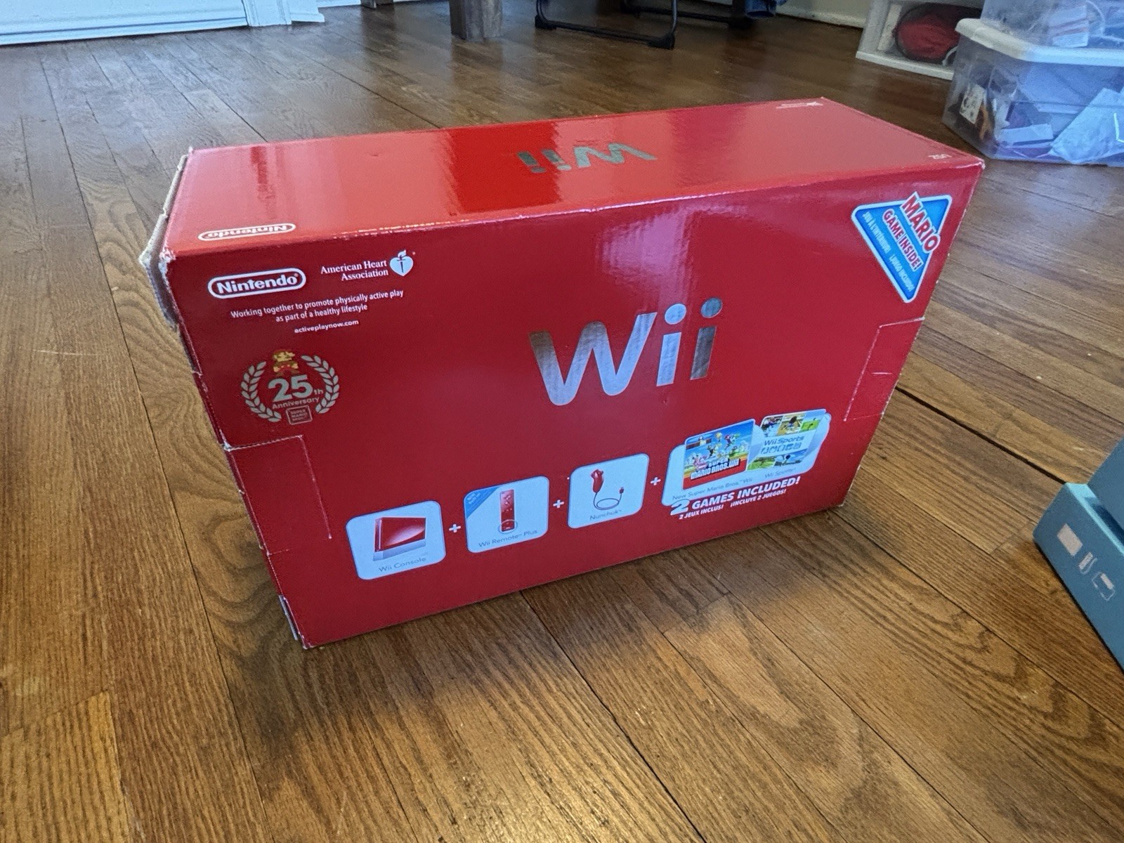 Nintendo Wii Limited Edition Red Console NEW Super Mario Bros 25 Anniversary CIB