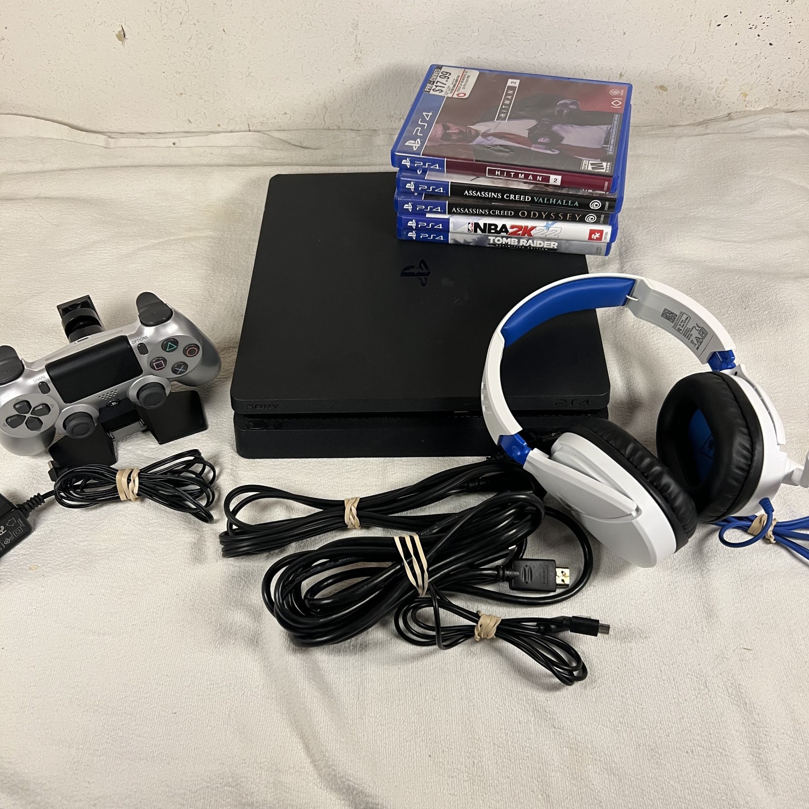 Sony PlayStation 4 Slim Gaming Console with Controller – Black