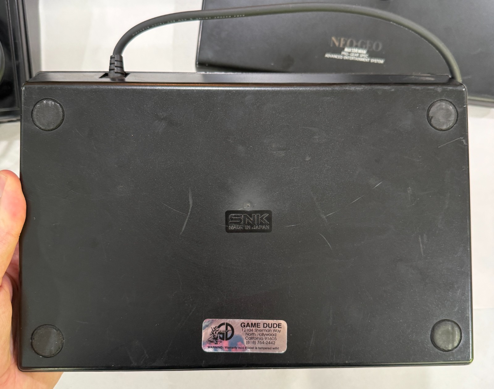 Japanese SNK Neo Geo AES Console + Box + 2 Controllers + OEM Power, AV Cables