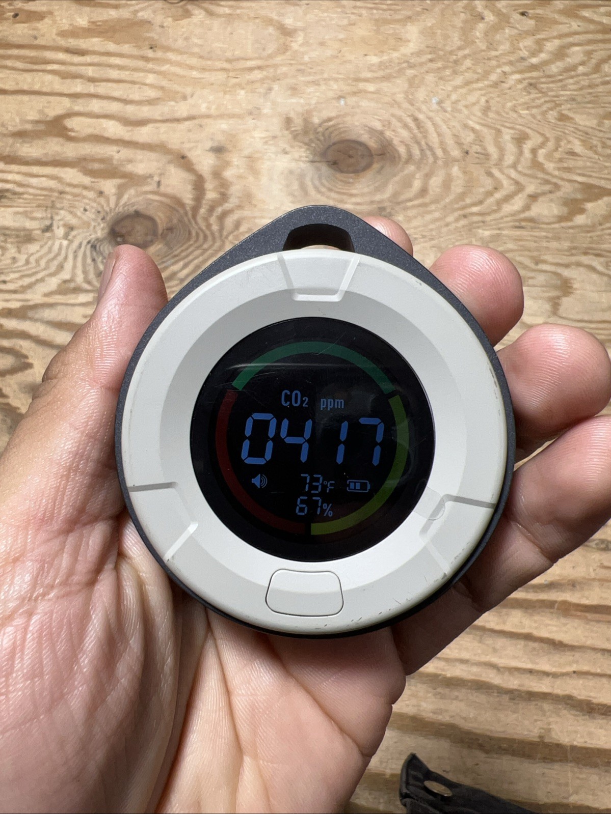 DS-100PRO Portable CO & CO2 Detector for Travel, 4-In-1 Magnetic Carbon