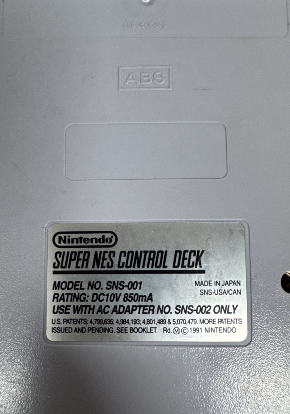 Super Nintendo SNES Console SNS-001 Bundle OEM Controlller W/ Cables – Tested