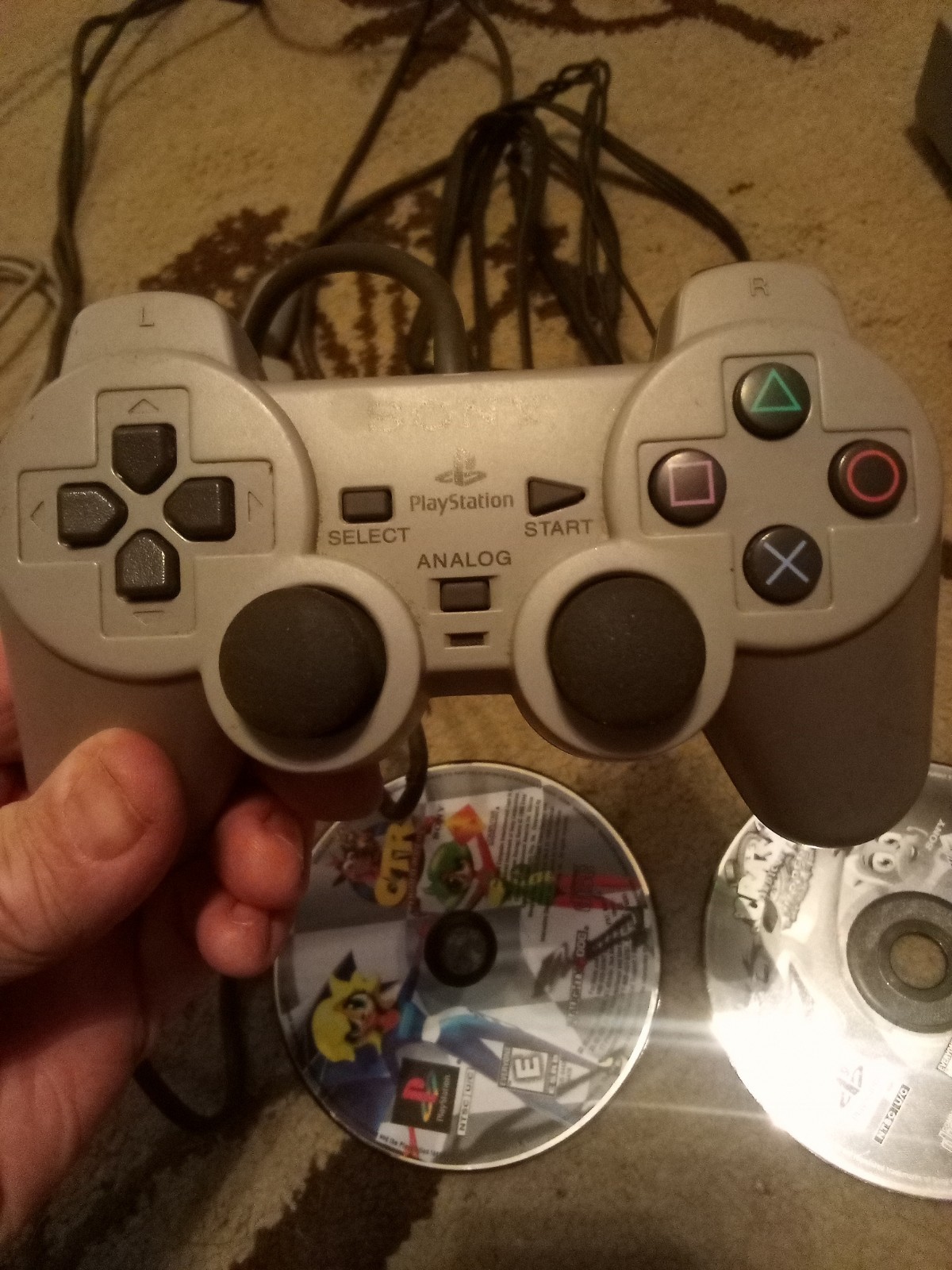 Sony PlayStation 1 SCPH-7501 Console Tested/Working With Games PLEASE READ