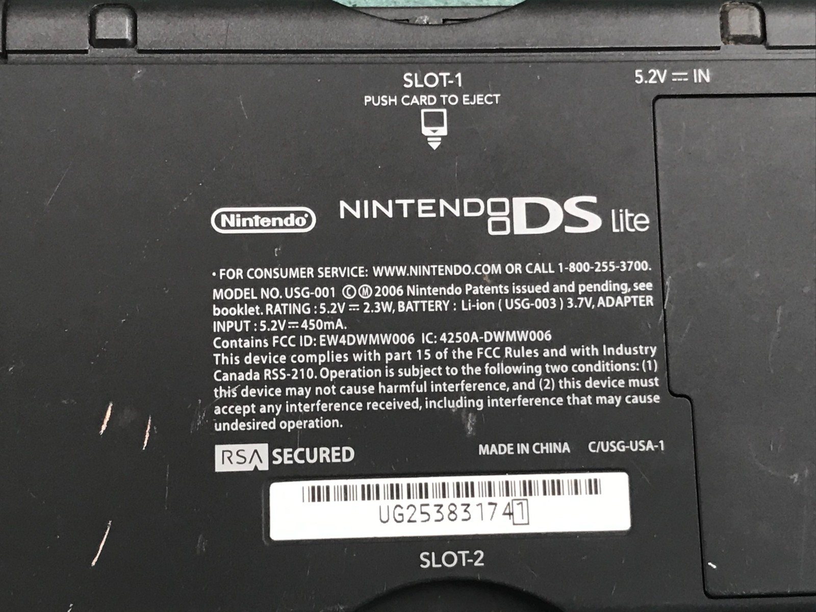 Nintendo DS Lite Red Handheld Video Game Console USG-001 *Read* – O494