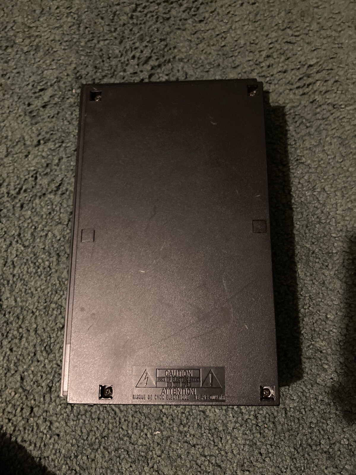 Black PlayStation 2 /w Cables And Controller + 8MB Memory Cards
