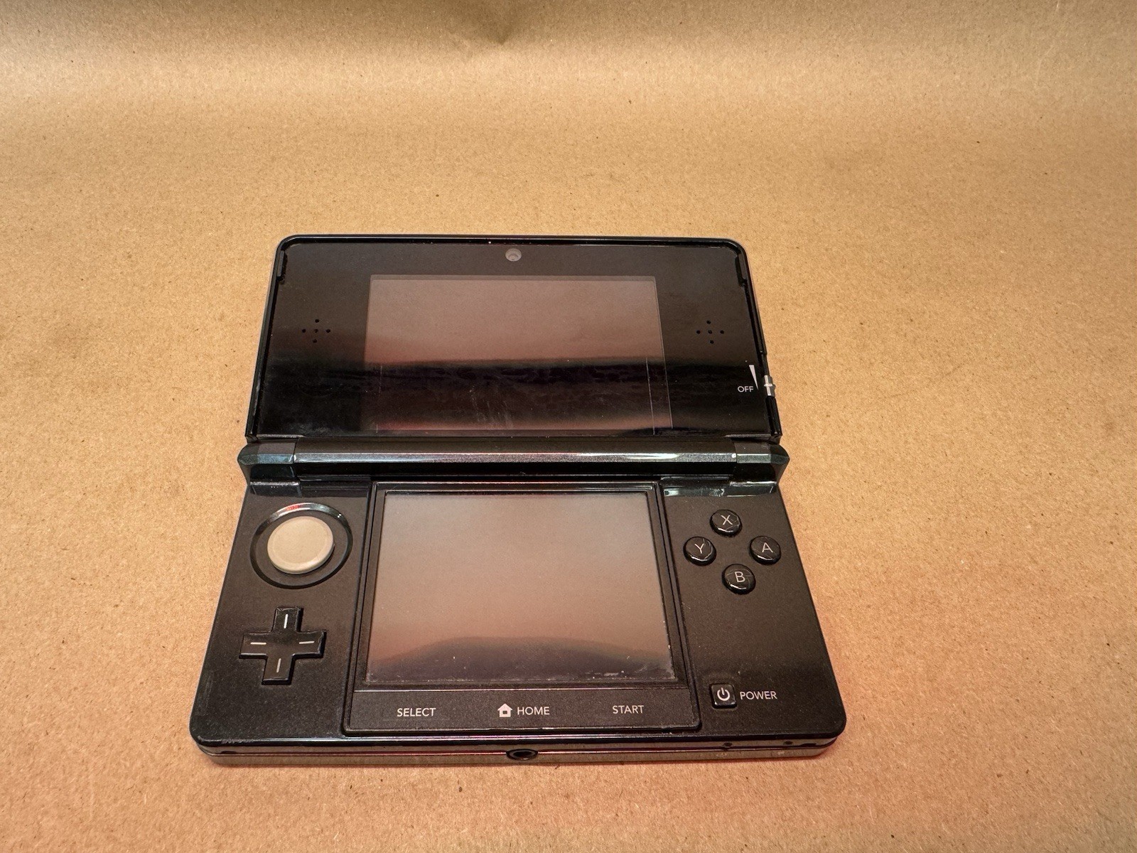Nintendo 3DS Handheld Game Console Only CTR-001 Black Bad Back Top Button